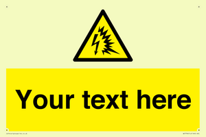 Custom warning Arc flash